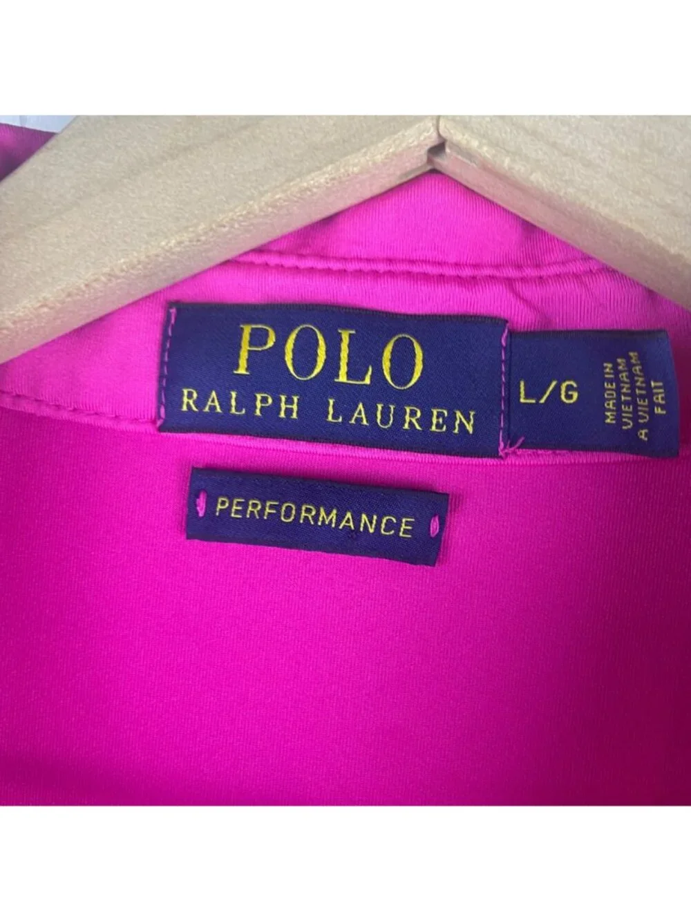 Polo Ralph Lauren Men's Performance Golf Polo Shirt Size Large Hot Pink